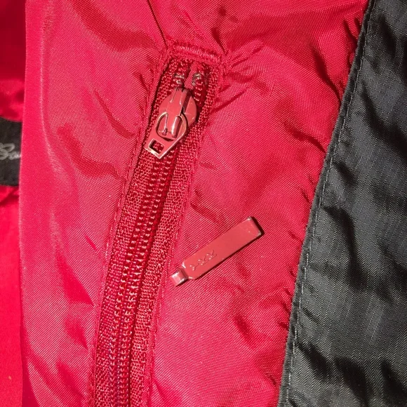 Eddie Bauer Men’s Ebtek Primaloft Charcoal Grey & Red Quilted Vest sz Tall Lg - Picture 14 of 15